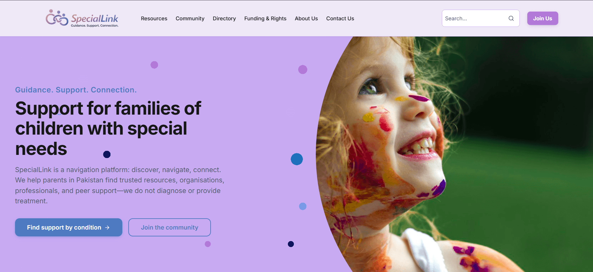 SpecialLink — Resource and community platform for families